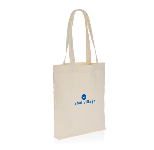 Printed 285gsm Recycled Canvas Tote Bags Undyed Impact AWARE™ - Natural