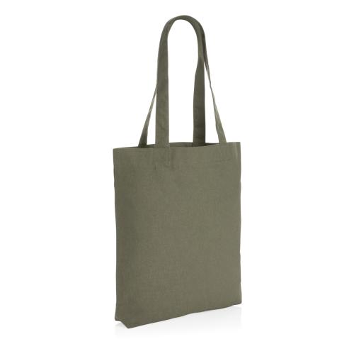 Custom Printed Eco Rcanvas Tote Bags Khaki Green Impact AWARE™ 285gsm 