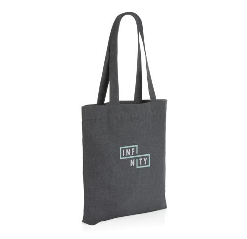 Recycled Canvas Tote Bag Undyed Impact AWARE™ 285gsm Anthracite