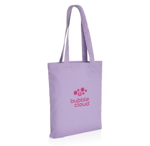 Printed Eco Rcanvas Tote Bags Purple Impact Aware™ 285 Gsm 