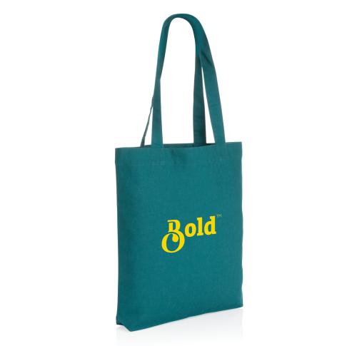 Branded Recycled Canvas Tote Bags Impact Aware™ 285 Gsm Green