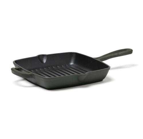 VINGA Monte enamelled grill pan Green