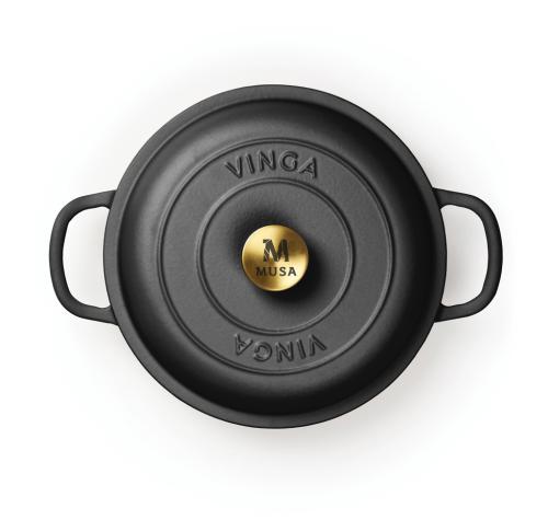 VINGA Monte enameled cast iron sauté pan Black