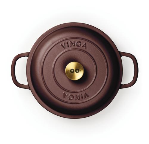 VINGA Monte enameled cast iron sauté pan Burgundy