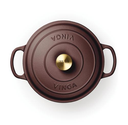 VINGA Monte enameled cast iron pot 5.5L Burgundy