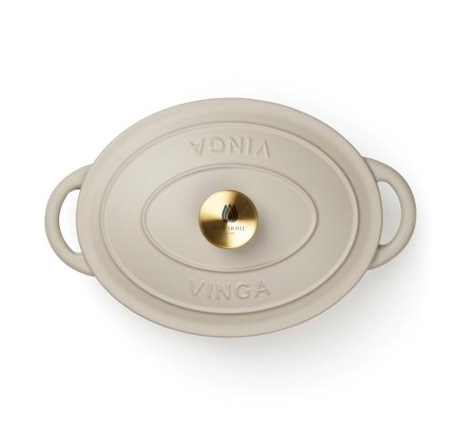 VINGA Monte enameled cast iron pot 3.5L Grey