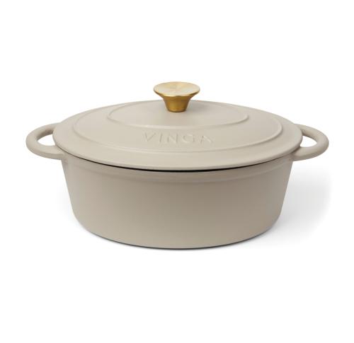 VINGA Monte enameled cast iron pot 3.5L Grey