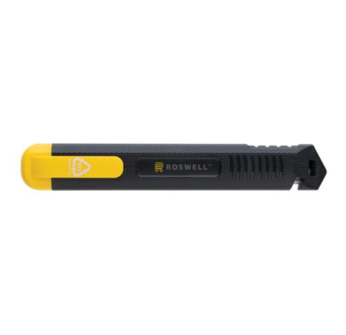 Branded Refillable RCS Recycled Plastic Snap-off Box Cutter Knives Yellow