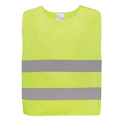GRS recycled PET high-visibility safety vest 7-12 years Yellow