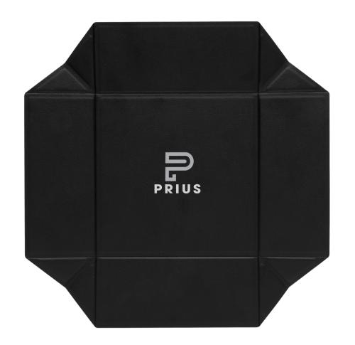 Swiss Peak RCS recycled PU foldable magnetic storage tray Black