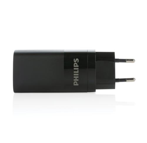 Philips 65W ultra fast PD 3-port USB wall charger Black