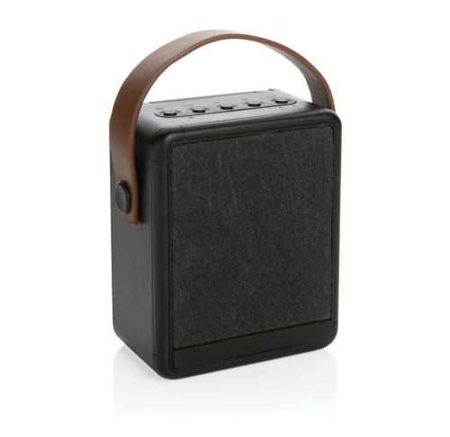 Skywave RCS recycled plastic solar speaker 12W Black