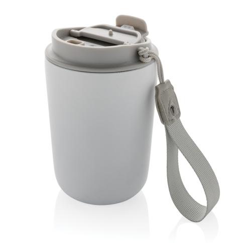 Cuppa RCS re-steel vacuum tumbler with lanyard White