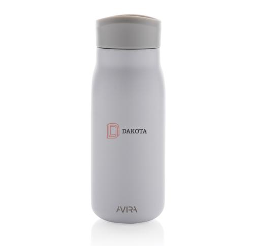 Branded Recycled Stainless Steel Metal Travel Takeaway Cup Insulated  150ML  White