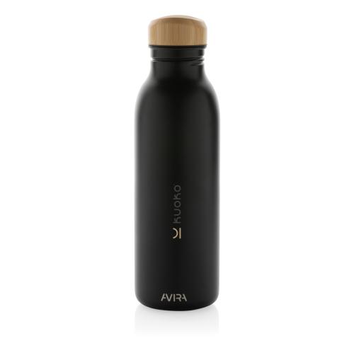 Avira Alcor RCS Re-steel single wall water bottle 600 ML Black