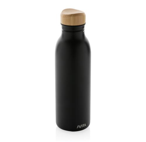 Avira Alcor RCS Re-steel single wall water bottle 600 ML Black