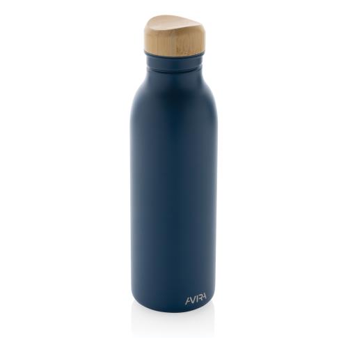 Promotional Avira Alcor RCS Re-steel single wall water bottle 600 ML Blue