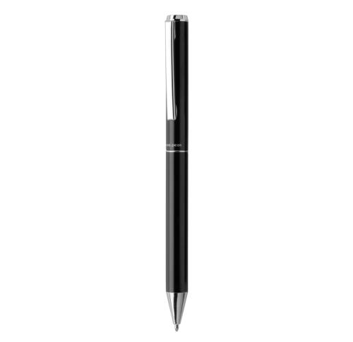 Custom Swiss Peak Cedar RCS certified recycled aluminum pen Black