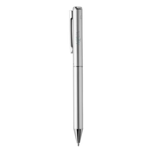 Swiss Peak Cedar RCS certified recycled aluminum pen Silver