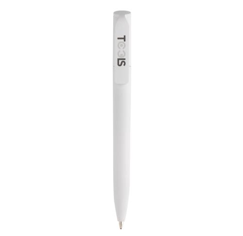 Branded Recycled ABS Mini Pen White Pocketpal GRS Certified