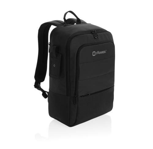 Recycled 15.6 Inch Laptop Backpack Black Armond AWARE™ RPET 