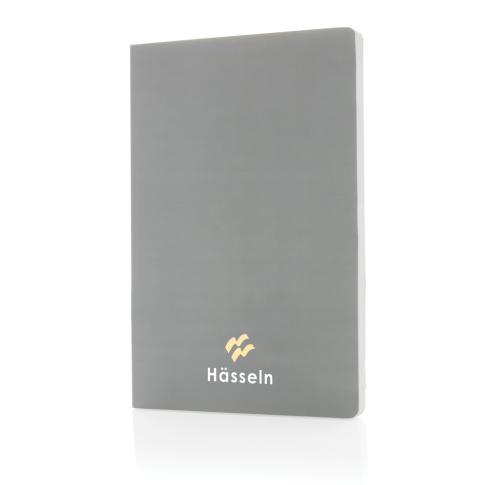 Branded Softcover Stone Paper Notebooks A5 Grey