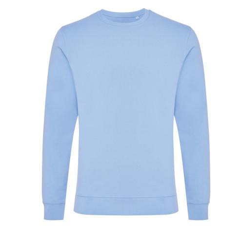 RecycledCustom Printed Cotton Crew Neck Sky Blue Sweatshirts Iqoniq Zion 