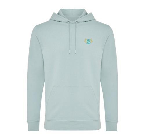 Promotional Printed Hoodies Iqoniq Jasper Unisex Recycled Cotton Green