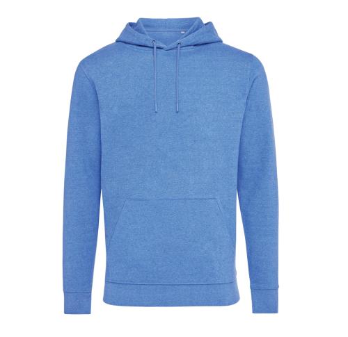 Promotional Hoodies Iqoniq Torres Unisex Recycled Cotton Heather Blue