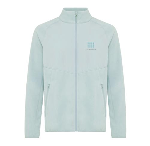 Custom Recycled Polyester Microfleece Zip Through Jackets Green Iqoniq Talung 