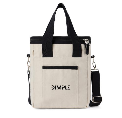 VINGA Volonne AWARE™ recycled canvas cooler tote bag White