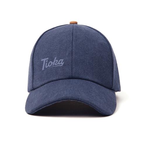 Custom Recycled Canvas Baseball Cap Navy VINGA Bosler AWARE™