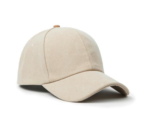 Printed Recycled Canvas Baseball Cap Greige VINGA Bosler AWARE™ 