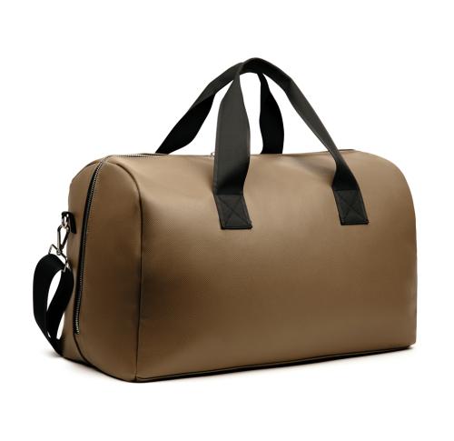 Custom Luxury Recycled PU Weekend Bags VINGA Bermond RCS Brown