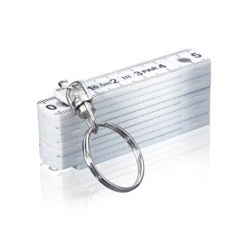 Custom Printed Mini Folding Rule 10 Fold 50cm Keyring