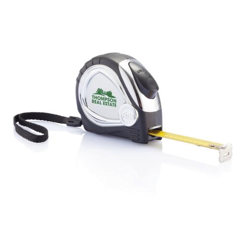 Chrome Plated Auto Stop Tape Measures Printed with Your Logo
