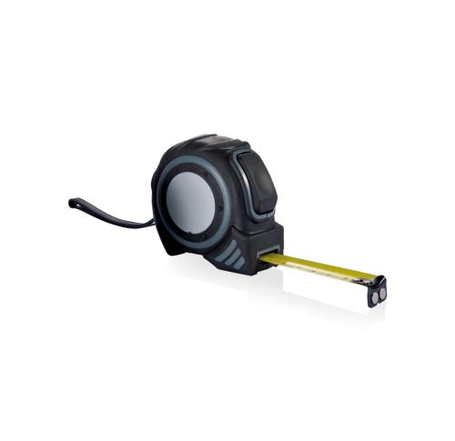 Promotional Printed Grip Tape Measures Black Rubber - 5m/19mm