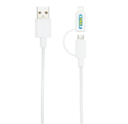 Promotional Printed 2-in-1 Charging Cables MFi Licensed