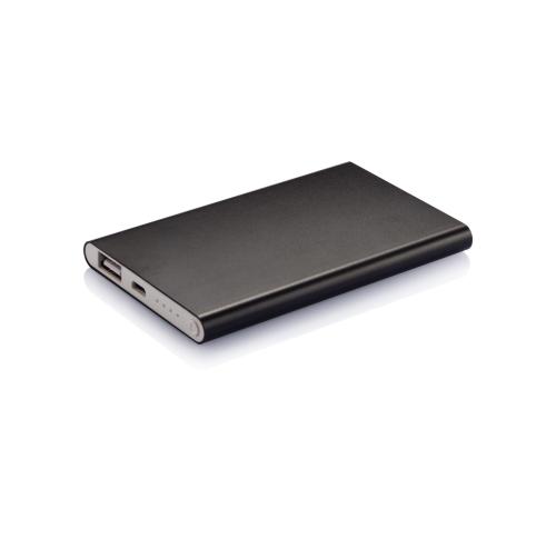 Branded 4.000 MAh Slim Powerbanks Black
