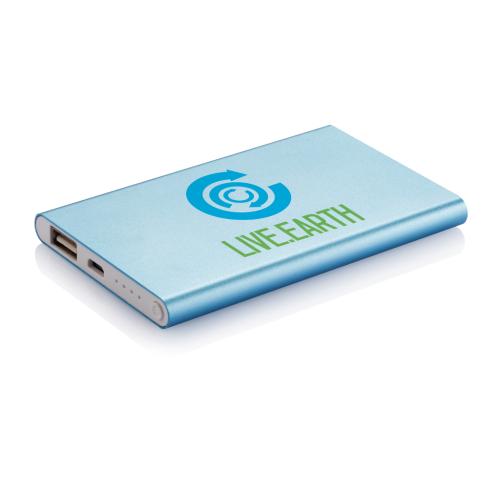 Printed Logo 4.000 MAh Slim Aluminium  Powerbanks