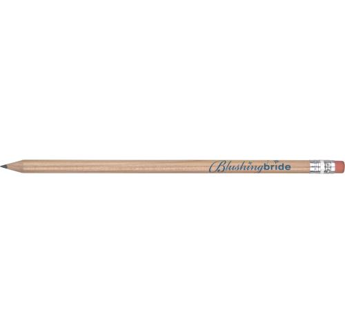 FSC Ceertified Wooden Pencil With Eraser Printed Logo