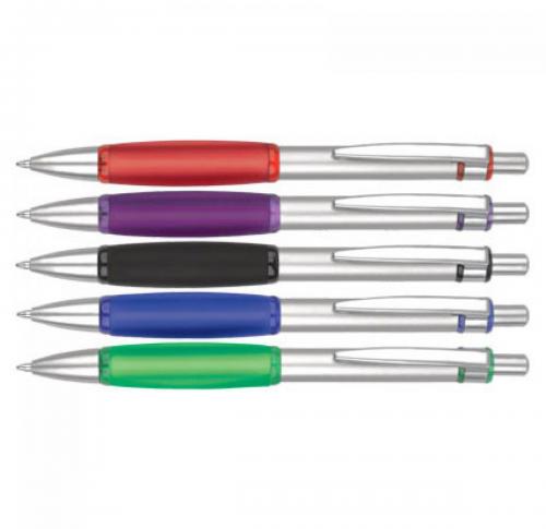 Promotional Branded Pens - Enterprise Ballpen Rubberised Grip