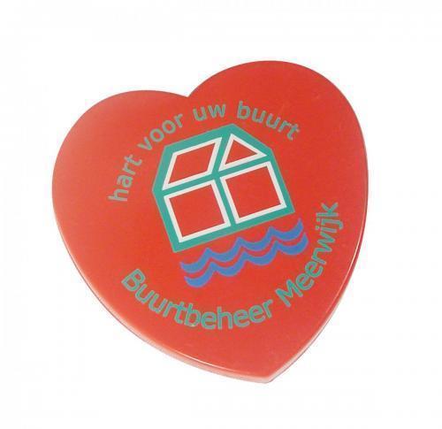 Heart Shaped Heavy Duty Custom Logo Fridge Magnet