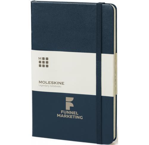 Promotional Moleskine Classic M Hard Cover Notebook - Ruled - Solid Black