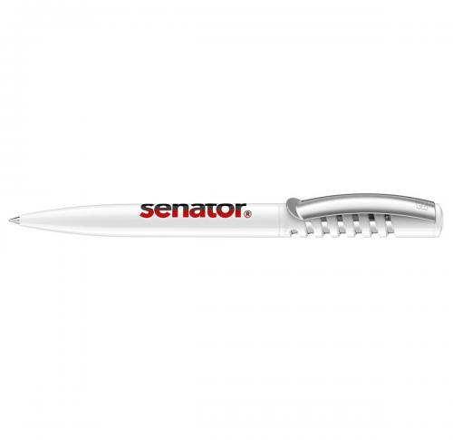senator&reg; New Spring Polished Plastic Ballpen with metal clip