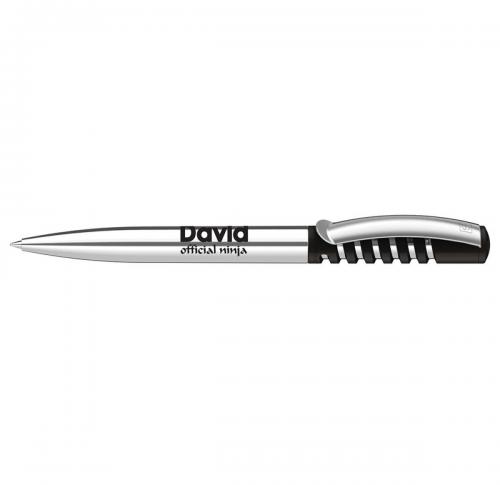 senator&reg; New Spring Polished Plastic Ballpen with metal clip & metal barrel