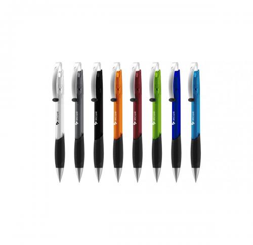senator&reg; Matrix Clear Plastic Ballpen with metal nose cone