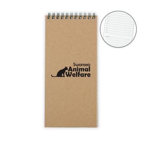 A5 Jotter Pad Card Cover Green & Good Spiral Bound