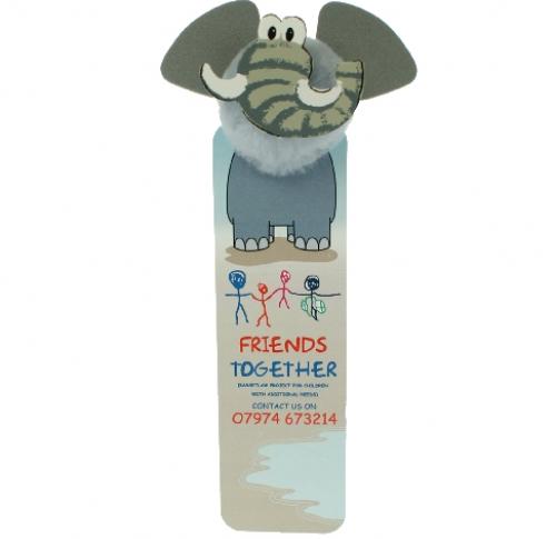 Custom Printed Foam Bookmarks -  Elephant