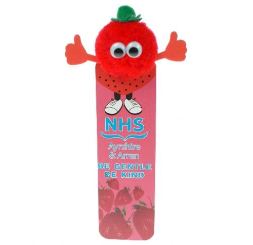 Custom Printed Foam Bookmarks-  Strawberry